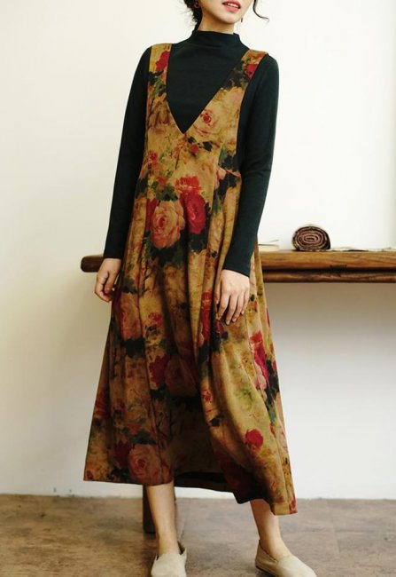 中式古典长裙子图片