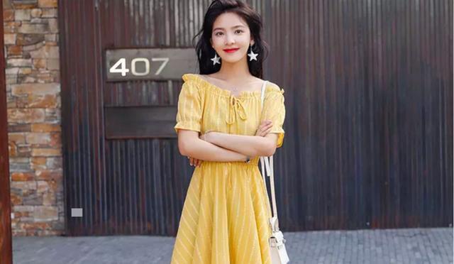 什么黄颜色裙子好看？