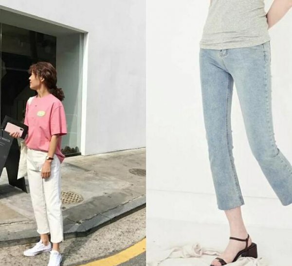 韩系风格的女生是如何搭配牛仔裤的
