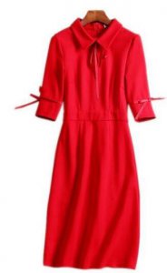 2022春节新款连衣裙 2022年新款红色连衣裙