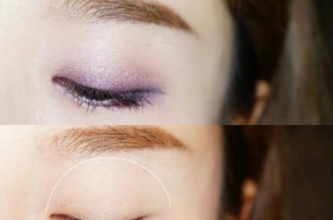 如何画紫色眼影？