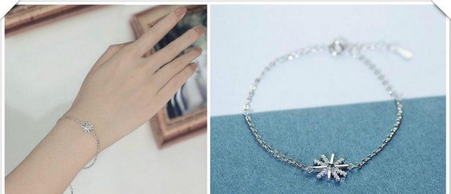 时尚韩版纯银女式手链图片以及介绍