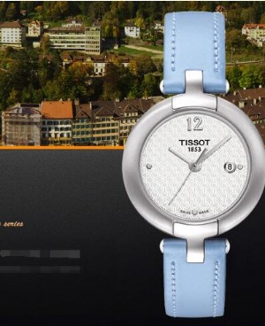天梭的皮表带 最新款天梭女士时尚石英皮带手表