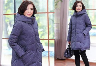 2021年冬天最新流行的韩版中老年女装棉衣