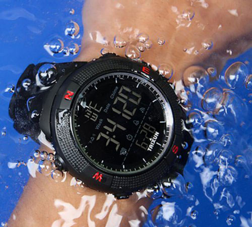 防水冷光运动手表怎么调日期?